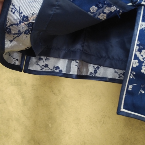 Vintage 90s Y2K Traditional Chinese Genuine Silk Qipao Top - Picture 8 of 10